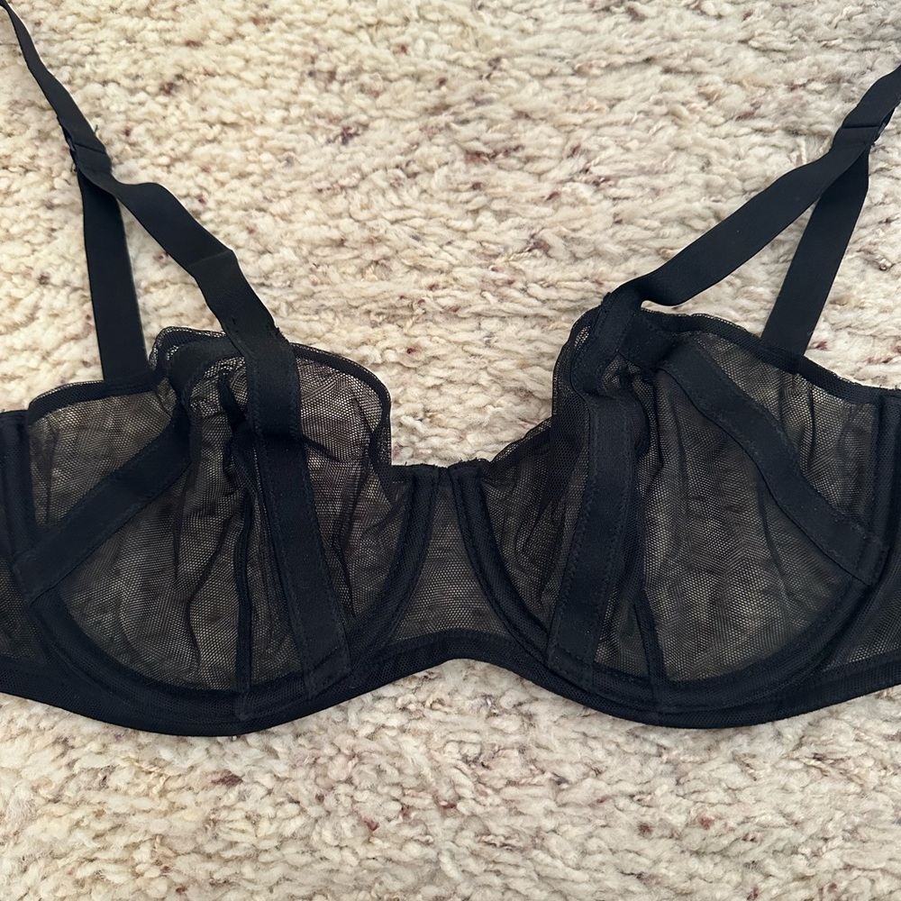 Victoria's Secret Black Sheer Bra